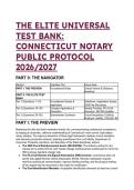 Elite Connecticut Notary Public Test Bank 2026&sol;2027&colon; Exam Prep & Statutory Guide