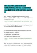 EPIC TRAINING COG170 COGITO&NewLine;FUNDAMENTALS ACTUAL EXAM PAPER&NewLine;2026 QUESTIONS WITH ANSWERS GRADED&NewLine;A&plus;