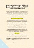 Navy Hospital Corpsman&comma; HCB Test 2&comma; Test 6 & Test 9 BUNDLE &vert; &lpar;Latest 2026&sol;2027 Update&rpar; Questions and Verified Answers &vert; 100&percnt; Correct &vert; Grade A