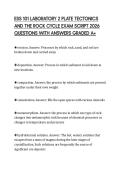 ESS 101 LABORATORY 2 PLATE TECTONICS&NewLine;AND THE ROCK CYCLE EXAM SCRIPT 2026&NewLine;QUESTIONS WITH ANSWERS GRADED A&plus;