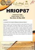 HRIOP87 Assignment 2 &lpar;COMPLETE ANSWERS&rpar; 2026 - DUE 22 May 2026