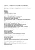 ISM 3011 - QUIZ 2&3 QUESTIONS AND ANSWERS