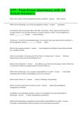 OTF- Final Exam Questions with All Actual Answers&period;