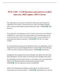 WGU C838 &ndash; CCSP Questions and Answers &lpar;verified Answers&rpar; &vert; 2026 Update &vert; 100&percnt; Correct