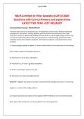 NAFA Certified Air Filter Specialist &lpar;CAFS&rpar; EXAM TESTBANK