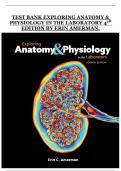 Exploring Anatomy & Physiology in the Laboratory &lpar;4th Edition&rpar; &ndash; Erin Amerman &ndash; Test Bank with Practice Questions and Answers