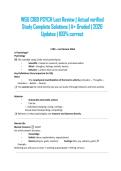WGU C180 Psychology Final Exam &lpar;PDF&rpar; &vert; Verified Questions & Answers 2026 &vert; A&plus; Pass Guaranteed