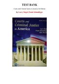 Test Bank for Courts and Criminal Justice in America 3rd Edition by Larry Siegel&comma; Frank Schmalleger Chapter 1-16
