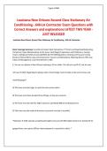 Louisiana New Orleans Second Class Stationary Air Conditioning - 640-LA Contractor Exam