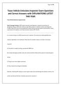 Texas Vehicle Emissions Inspector Exam