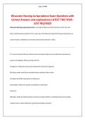 Wisconsin Nursing Jurisprudence Exam