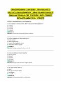 DRIVESAFE FINAL EXAM 2026 &ndash; DRIVING SAFETY PROTOCOLS AND EMERGENCY PROCEDURES COMPLETE EXAM MATERIAL &lpar;1-200&rpar; QUESTIONS WITH CORRECT DETAILED ANSWERS A&plus; VERIFIED