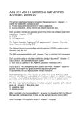 ACQ 1010 MOD 0-1 QUESTIONS AND VERIFIED ACCURATE ANSWERS