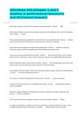 AGI&colon;Gleim AGI &lpar;Chapter 1 and 2 airplane & performance&rpar; Questions and All Correct Answers