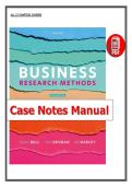 Case Notes Manual for Business Research Methods 6th Edition &lpar;2022&rpar; Bell Bryman Harley &lpar;PDF&rpar;