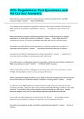 AGI&colon; Regulations Test Questions and All Correct Answers&period;