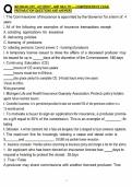 MICHIGAN LIFE&comma; ACCIDENT&comma; AND HEALTH &mdash; COMPREHENSIVE EXAM PREPARATION QUESTIONS AND ANSWERS