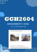GGH2604 Assignment 2 2026 - Distinction &vert; Due 2 September 2026