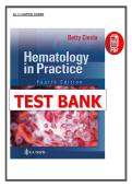 Test Bank for Hematology in Practice 4th Edition &lpar;Updated&rpar; Betty Ciesla &lpar;PDF&rpar;