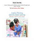 Creative Thinking and Arts-Based Learning&colon; Preschool Through Fourth Grade 7th Edition &mdash; by Joan Isenberg &  Mary Jalongo &vert; Complete Test Bank &lpar;Ch&period; 1-10&rpar;
