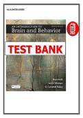 Test Bank for An Introduction to Brain and Behavior 7th Edition &lpar;2022&rpar; Kolb Whishaw Teskey &lpar;PDF&rpar;