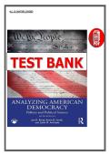 Test Bank for Analyzing American Democracy 5th Edition &lpar;2022&rpar; Bond&comma; Smith & Andrade &lpar;PDF&rpar;