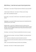 BADM 300 Exam 2 &ndash; Study Guide&comma; Key Concepts & Practice Questions Review