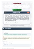 CBMT Exam 160&plus; &lpar;Updated for 2026&sol;2027&rpar; Exam Prep Pack A&plus; Questions & Verified Answers