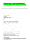 OACETT&colon; Part II Professional Practice and Law &lpar;1&rpar; Questions Solved Correctly&period;&NewLine;&NewLine;