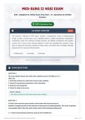 Med-Surg II HESI Exam 100&plus; &lpar;Updated for 2026&rpar; Exam Prep Pack   A&plus; Questions & Verified Answers