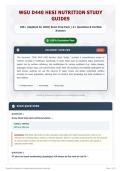 WGU D440 HESI Nutrition Study Guides 180&plus; &lpar;Updated for 2026&rpar; Exam Prep Pack   A&plus; Questions & Verified Answers