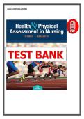Test Bank for Health & Physical Assessment in Nursing 3rd Edition &lpar;2019&rpar; D&rsquo;Amico & Barbarito &lpar;PDF&rpar;