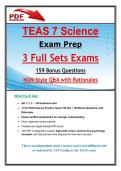 TEAS 7 Science Exam Prep &vert; 3 Full Practice Tests &plus; 159 Bonus Questions &vert; NGN-Style Q&A with Rationales &vert; 2026 Update