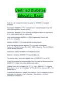 Certified Diabetes Educator Exam Study Guide &vert; Complete Review&NewLine;Description&colon; Study guide covering key topics for Certified Diabetes Educator exam preparation&period;&NewLine;Keywords&colon; diabetes educator&comma; certification exam&comma; study guide&comma; CDCES