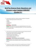 NLN PAX Science Exam &vert; Questions & Answers &vert; Latest Updated 2026&sol;2027 &lpar;Graded A&plus;&rpar;
