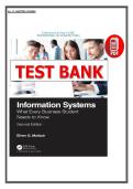 Test Bank for Information Systems 2nd Edition &lpar;2020&rpar; Efrem G&period; Mallach &lpar;PDF&rpar;