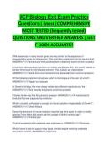 UCF Biology Exit Exam Practice Questions &vert; Exam Prep&NewLine;Description&colon; Practice questions designed to help prepare for UCF Biology Exit Exam&period;&NewLine;Keywords&colon; UCF biology exit&comma; practice questions&comma; exam prep