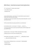 BADM 320 Exam 2 &ndash; Study Guide&comma; Key Concepts & Practice Questions Review