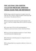 FDNY A35 EXAM 2 2026 QUESTION&NewLine;COLLECTION FIREGROUND OPERATIONS&NewLine;MODULE SOLVED ITEMS AND RESPONSE KEY