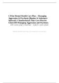 CJSim Mental Health Care Plan &ndash; Managing Aggression & Psychosis &lpar;Bipolar & Substance-Induced&rpar; &vert; Chamberlain&vert;CJSim Care Plan for Client DH Managing Aggression and Psychosis&period;