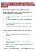 WGU D027 OA EXAM 2026 ACTUAL EXAM TEST &NewLine;BANK 200 QUESTIONS AND CORRECT DETAILED &NewLine;ANSWERS