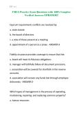 CMCA Practice Exam Questions with 100&percnt; Complete Verified Answers UPDATED&excl;&excl;&excl;&period;