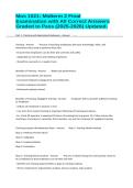 Mos 1021&colon; Midterm 2 Final Examination with All Correct Answers Graded to Pass &lpar;2025-2026&rpar; Updated&period;