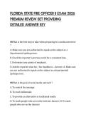 FLORIDA STATE FIRE OFFICER II EXAM 2026&NewLine;PREMIUM REVIEW SET PROVIDING&NewLine;DETAILED ANSWER KEY