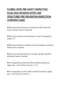FLORIDA STATE FIRE SAFETY INSPECTOR I&NewLine;EXAM 2026 REVISION NOTES AND&NewLine;STRUCTURED FIRE PREVENTION INSPECTION&NewLine;OVERVIEW GUIDE