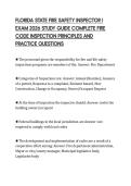 FLORIDA STATE FIRE SAFETY INSPECTOR I&NewLine;EXAM 2026 STUDY GUIDE COMPLETE FIRE&NewLine;CODE INSPECTION PRINCIPLES AND&NewLine;PRACTICE QUESTIONS