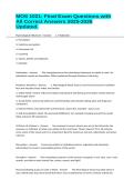 MOS 1021&colon; Final Exam Questions with All Correct Answers 2025-2026 Updated&period;