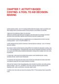 CHAPTER 7&colon; ACTIVITY-BASED COSTING- A TOOL TO AID DECISION-MAKING