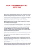 SAGE ASSESSMENT PRACTICE QUESTIONS