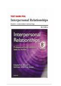 INTERPERSONAL RELATIONSHIPS 8TH EDITION- Professional Communication Skills for Nurses BY Elizabeth Arnold & Kathleen Boggs TEST BANK INSTANT DOWNLOAD AVAILABLE IN PDF&period; GREAT TEXT TO STUDY FOR EXAMS AND APPLY CONCEPTS TO PRACTICE&period;&NewLine;